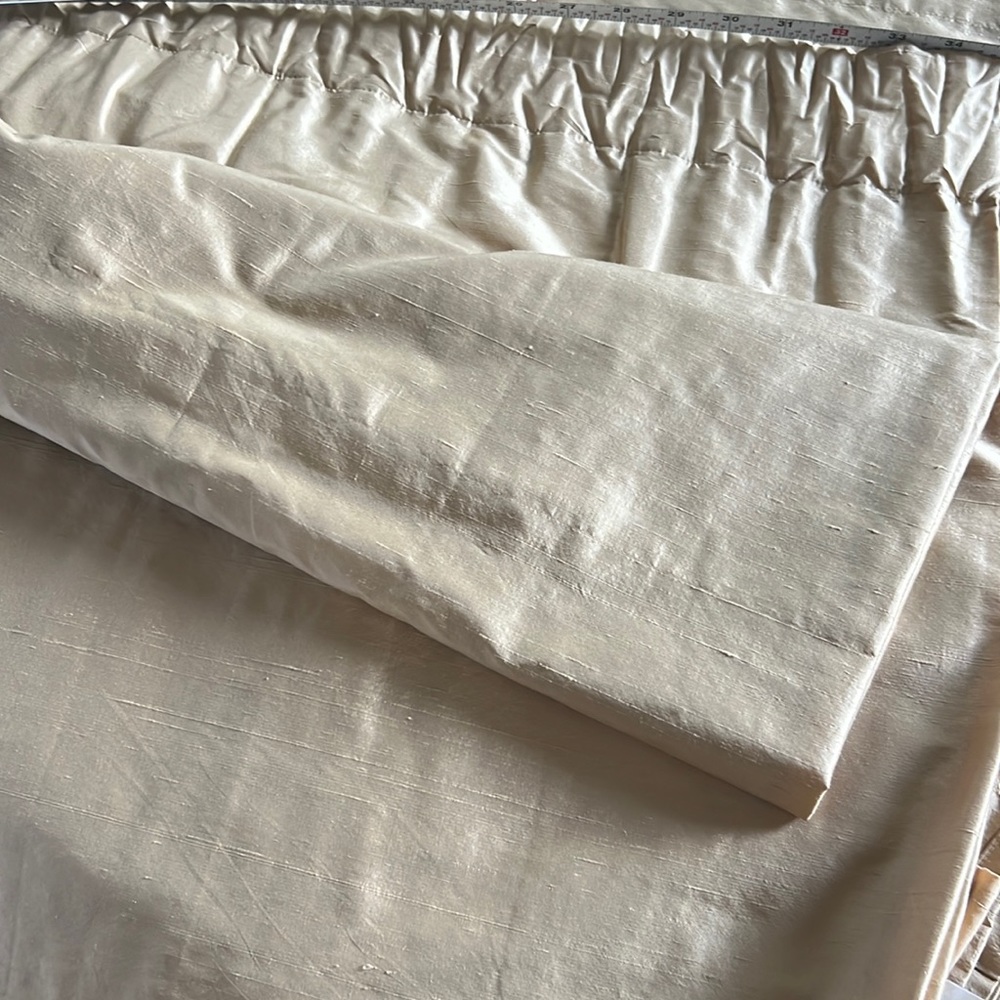 100% pure silk curtains